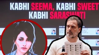 सीमा, विमला, सरस्वती...एकाच ब्राझिलीयन मॉडेलचे २२ वेळा मतदान, राहुल गांधींनी थेट पुरावाच दाखवला