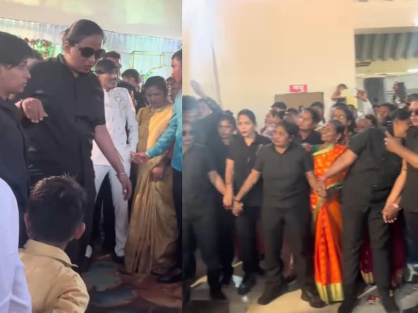  सूरज चव्हाणच्या लग्नात तब्बल 50 बॉडीगार्ड होते. पब्लिकला सांभाळण्यासाठी खास सिक्युरिटीचा बंदोबस्त करण्यात आला होता.