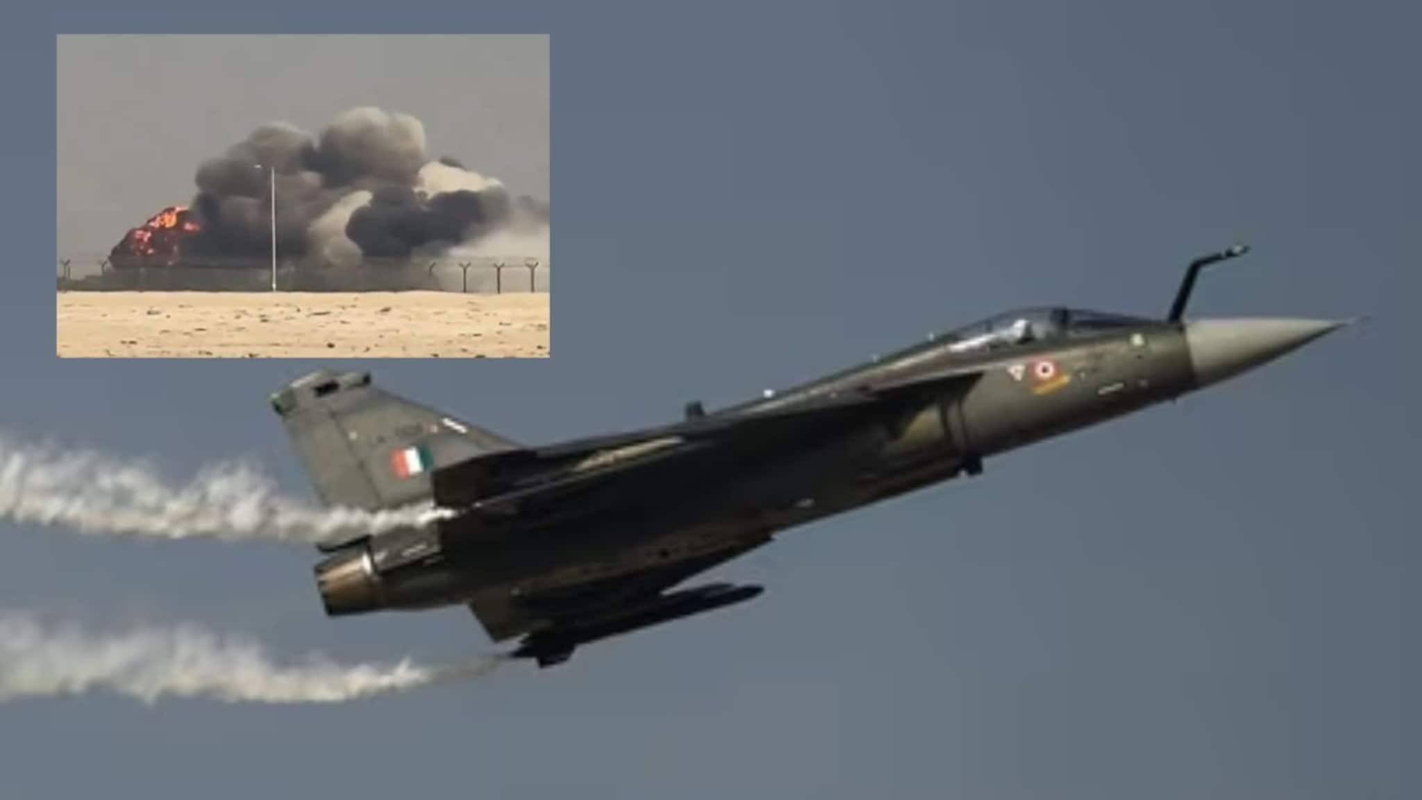 Tejas fighter Crash: मोठा आवाज अन् तेजस फायटर जेट जमिनीकडे झेपावलं, पायलटचं काय झालं? PHOTOS