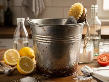 स्टीलच्या बादलीवरील गंज काढण्याचे सोपे आणि प्रभावी मार्ग स्टीलच्या बादलीवरील गंज काढण्याचे सोपे आणि प्रभावी मार्ग