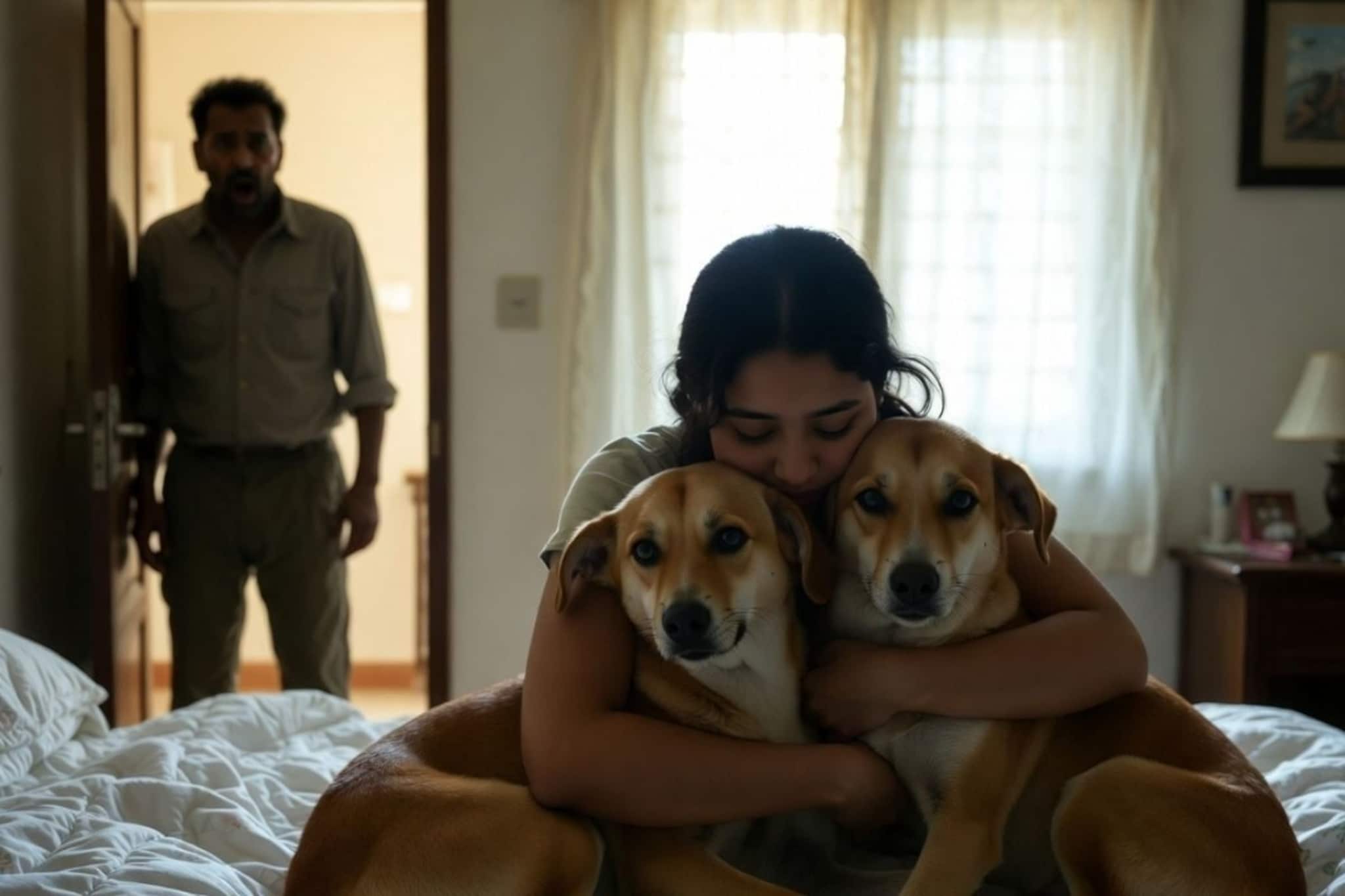 बायकोचं कुत्र्यांवर प्रेम! झोपायला बेडवर आला, पतीला चावला; बळावली लैंगिक समस्या