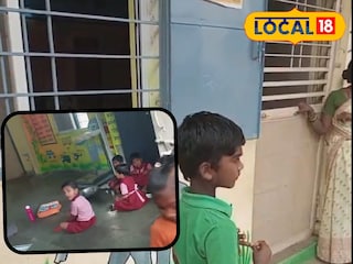 लहानग्यांना अंगणवाडीत कोंडलं