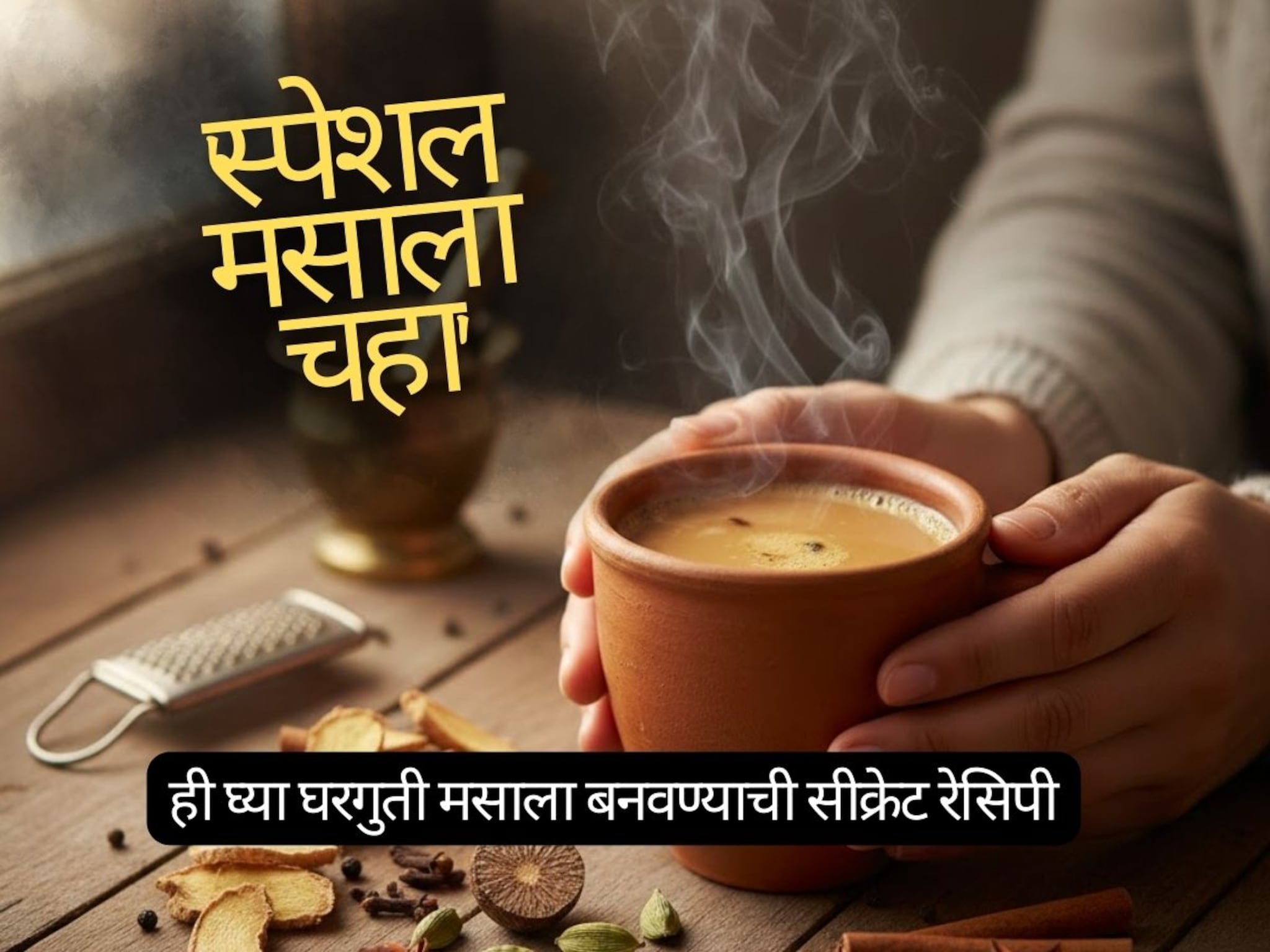 Masala Tea : चहा बनवायला फक्त 5 मिनिटं, 'या' सोप्या ट्रिकने बनवा हॉटेलसारखा कडक 'मसाला चहा', ही घ्या रेसिपी