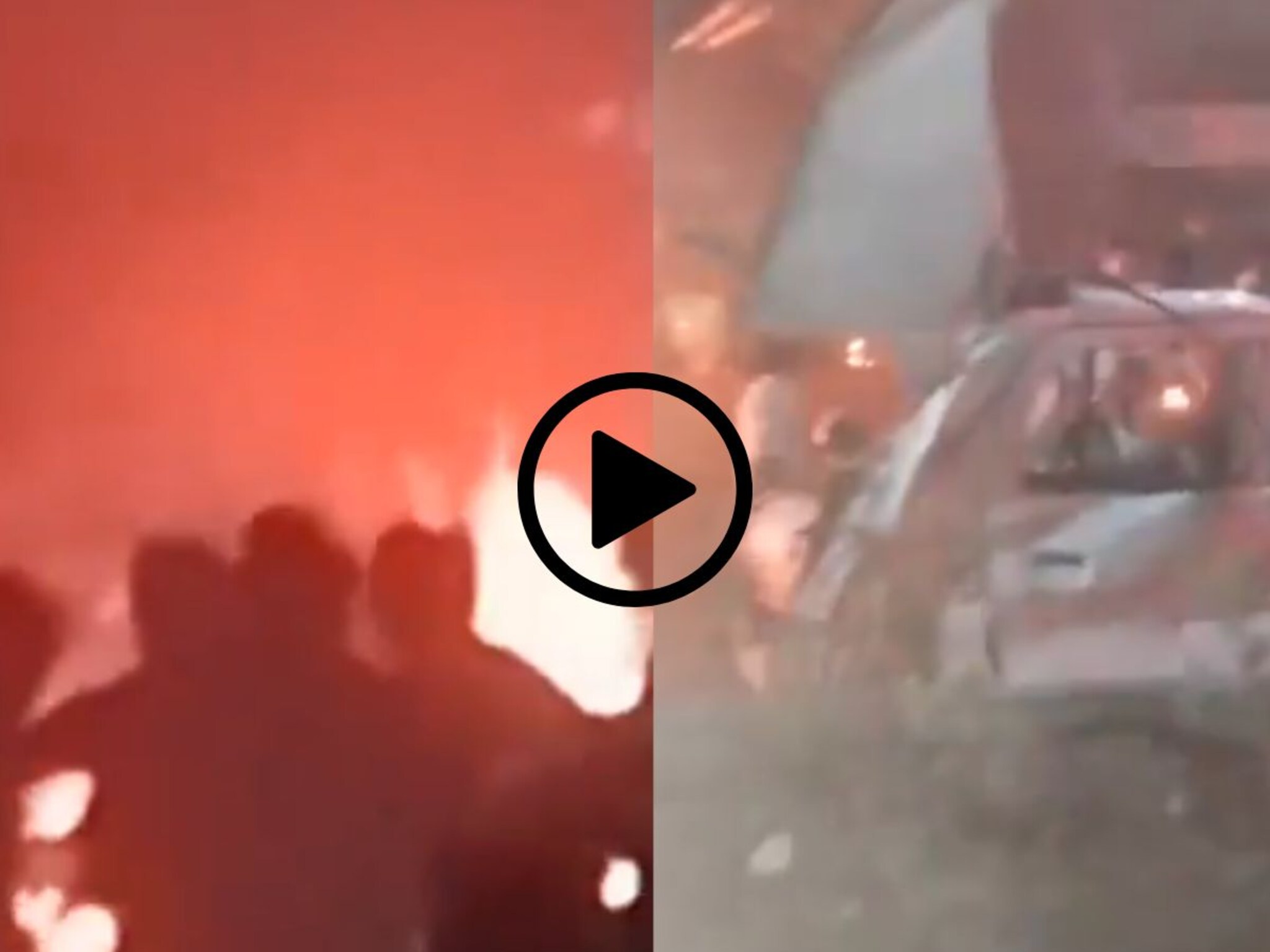 Delhi Blast : 1 गाडीत स्फोट, 12-15 कारना आग... लाल किल्ला परिसरातील भीषण घटनेचे Video