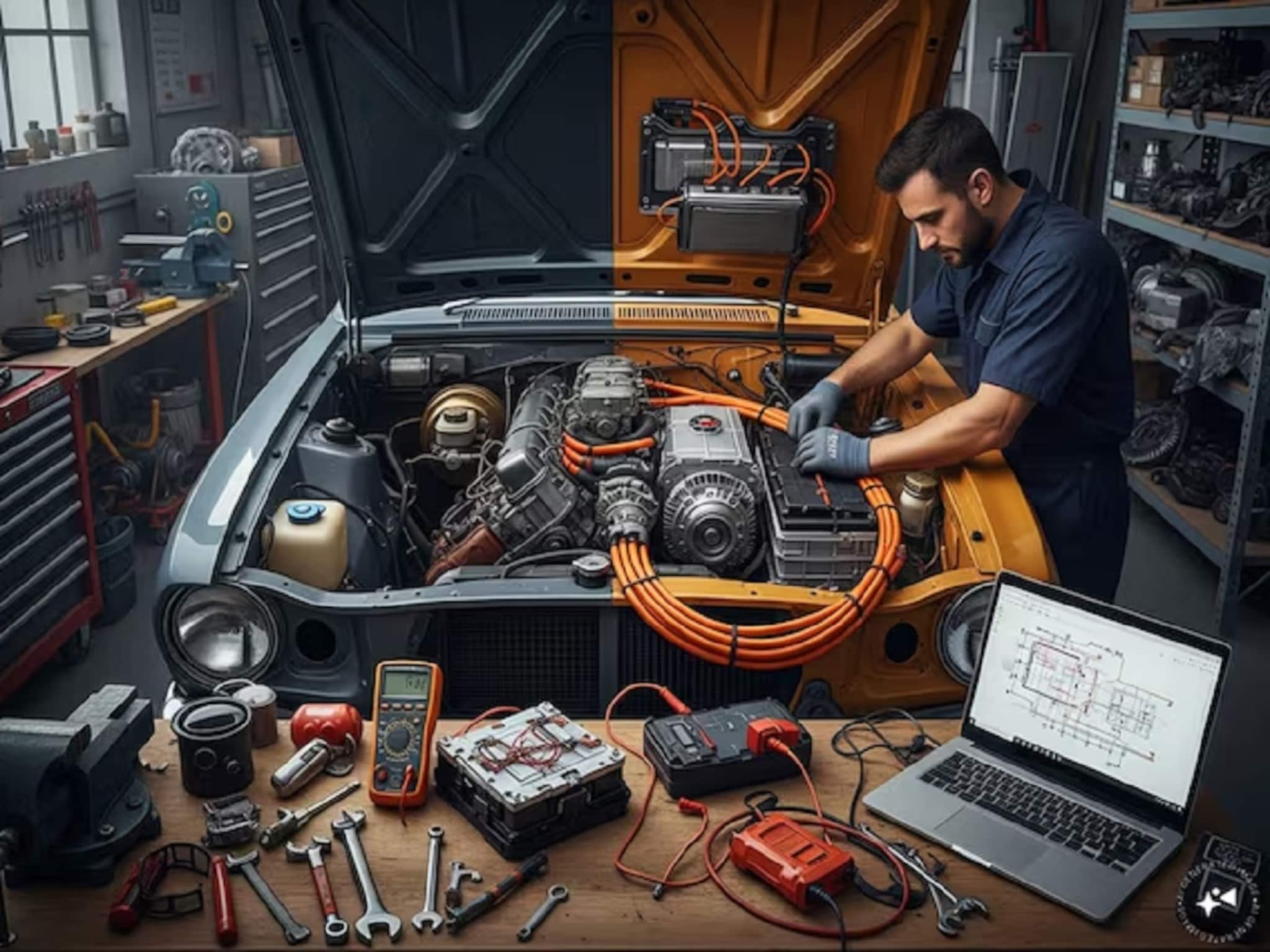 फक्त 90 मिनिटांत EV मध्ये कन्व्हर्ट होईल पेट्रोल-डिझेलची कार! ट्रिक पाहिल्यास होईल फायदा 