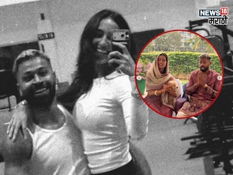 आधी मंदिरात पूजा, मग जीममध्ये रोमान्स, पांड्याने तिला थेट कडेवरच घेतलं, PHOTO