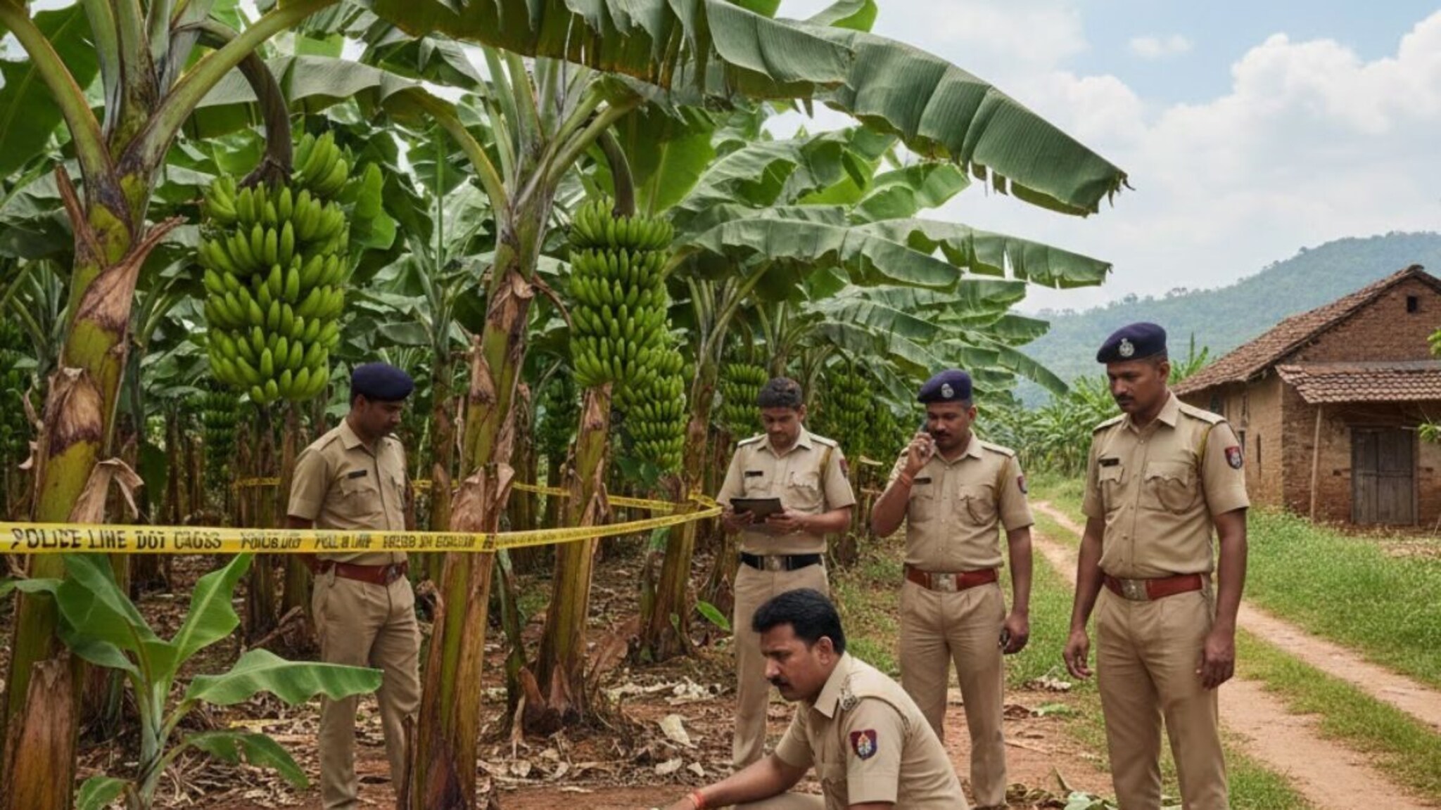 केळीच्या बागेत भयानक कांड, दृश्य पाहून पोलिसांच्या पायाखालची जमीन सरकली