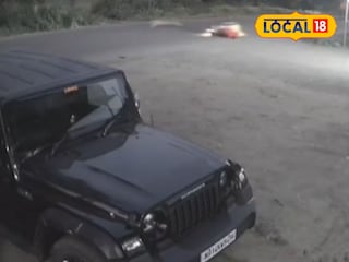 leopard hits motorcycle on Nagar-Kalyan highway leopard hits motorcycle on Nagar-Kalyan highway