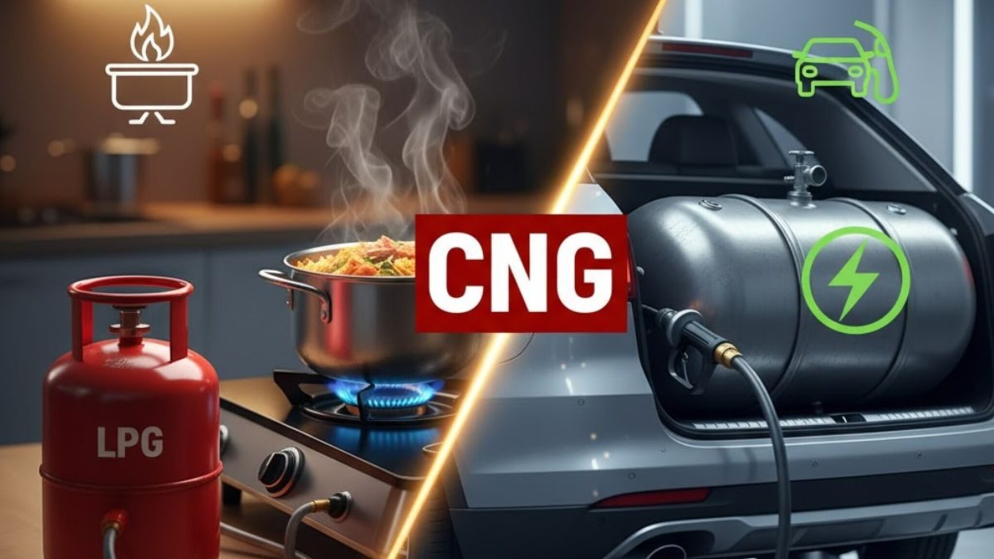 LPG किंवा CNG दोन्ही पण गॅसच, मग जेवण आणि वाहनांसाठी कोणतंही वापरलं तर चालतं का?