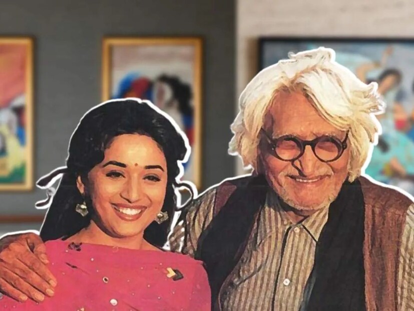  लोकप्रिय चित्रकार हुसैन साहब माधुरी दीक्षितचे मोठे चाहते होते. पुढे अभिनेत्रीसोबत त्यांनी 'गजगामिनी' हा चित्रपट बनवला. 2000 मध्ये हा चित्रपट प्रेक्षकांच्या भेटीला आला होता. या चित्रपटात माधुरी मुख्य भूमिकेत असून हुसैन साहब यांनी या चित्रपटाच्या दिग्दर्शनाची धुरा सांभाळली होती. या चित्रपटात माधुरीसह शबाना आजमी आणि नसीरुद्दीन शाहदेखील महत्त्वाच्या भूमिकेत झळकले होते. त्यावेळी बॉक्स ऑफिसवर हा चित्रपट फ्लॉप ठरला होता.