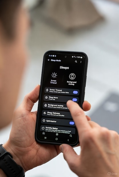 फोन स्लीप मोड मध्ये गेला की सीपीयू म्हणजे प्रोसेसर पूर्ण क्षमतेने काम करणं थांबवतो. याला लो पॉवर स्टेट म्हणतात. या मोडमध्ये CPU केवळ अत्यावश्यक कामं करतो. जसं की नोटिफिकेशन्स चेक करणं, नेटवर्क कनेक्शन सक्रिय ठेवणं, अ&#x200d;ॅप्सची छोटी कामं हाताळणं. ही सर्व कामं अत्यंत कमी ऊर्जेत पार पडतात. त्यामुळे बॅटरी लाइफ वाढते.