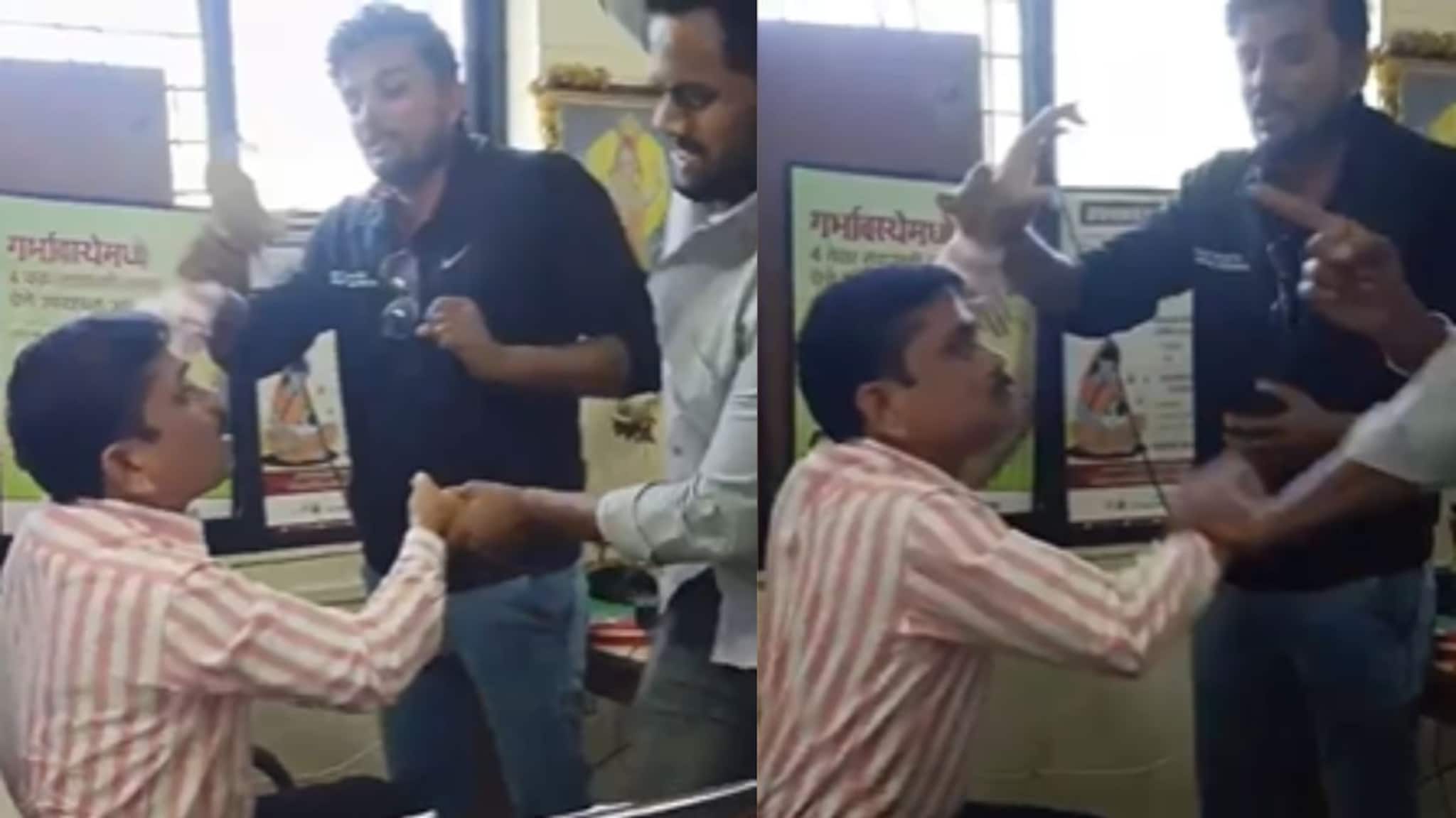 महिलेची छेड काढल्याचा आरोप, दवाखान्यात जाऊन डॉक्टरला चोपला, Video वाऱ्यासारखा पसरला
