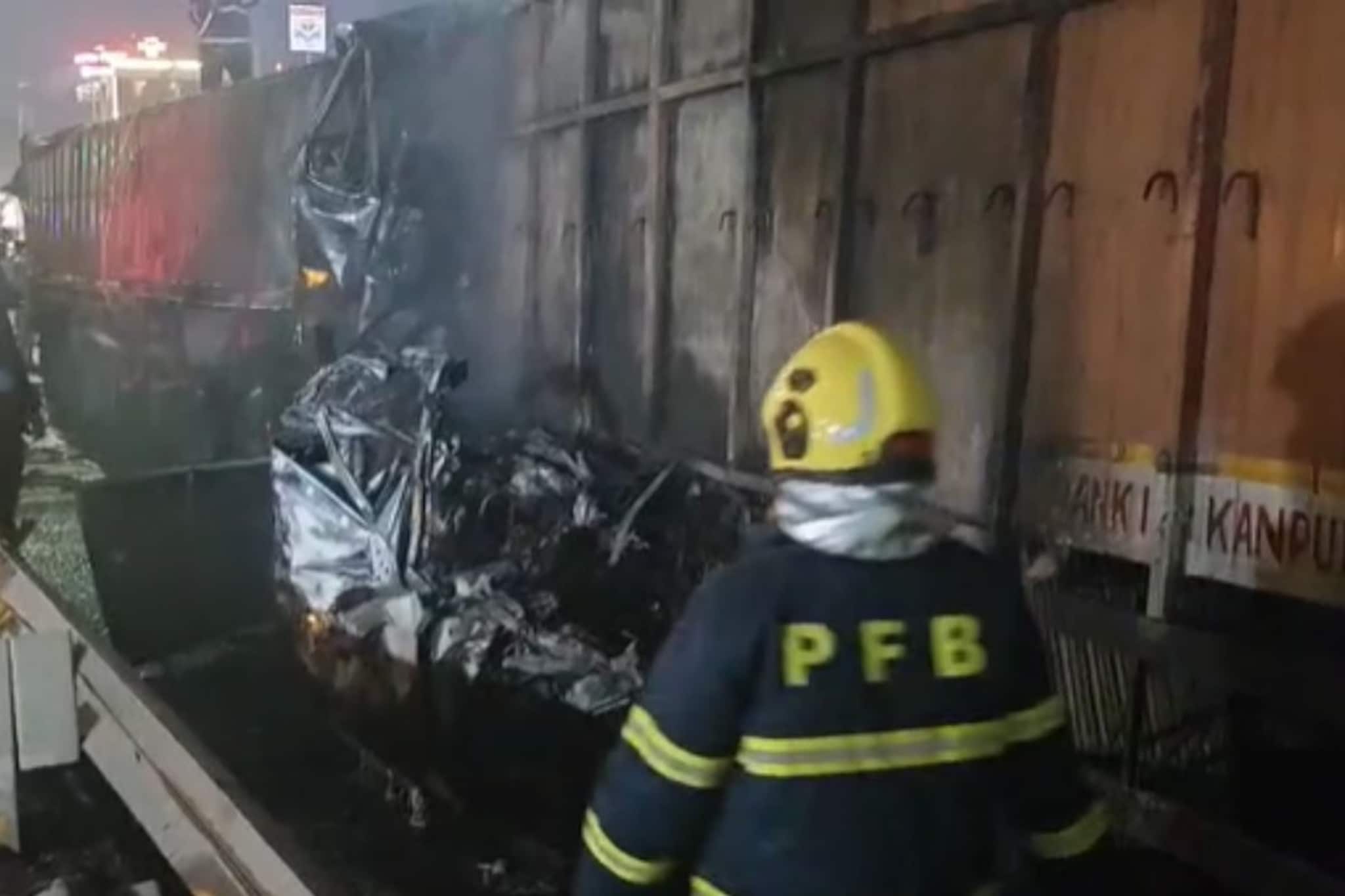 नवले ब्रिजवर भीषण अपघात, 5 जणांचा जागीच मृत्यू, पुण्यात नेमकं काय घडलं?