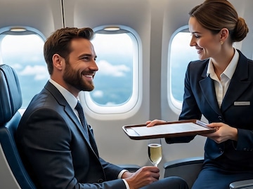 बॉडी पाहताच खूश झाली एअर हॉस्टेस! पुरुष प्रवाशाला दिली अशी ऑफर, ऐकून तोही स्तब्ध बॉडी पाहताच खूश झाली एअर हॉस्टेस! पुरुष प्रवाशाला दिली अशी ऑफर, ऐकून तोही स्तब्ध