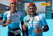 पुणेकर बाप-लेकाने दुबई गाजवली, दुबईतील 100 किमी ट्रायथलॉन 6 तासांच्या आत केली पूर्ण, Video