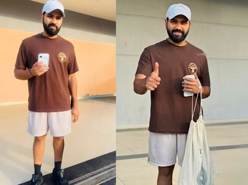 या फोटोत रोहित शर्मा आणखी बारीक झाल्याची चर्चा सोशल मीडियावर सूरू आहे.रोहित शर्माच्या पायाकडे आणि पोटाकडे विशेष लक्ष जात आहे.कारण रोहित शर्मा पोट आतं गेलं आहे आणि पायही बारीक झाले आहेत.