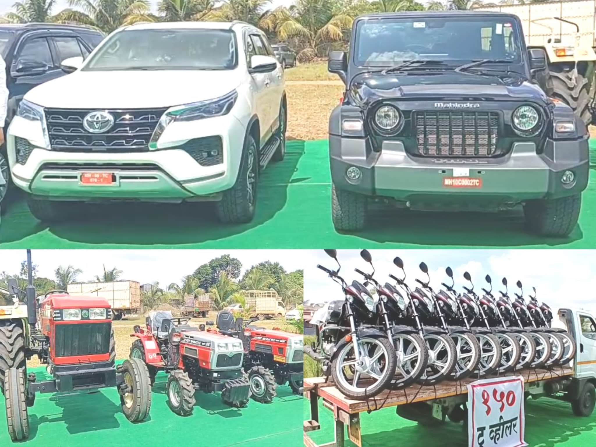 नाद करतीये का? आता जिंकायला लागतंय! 2 Thar, 2 फॉर्च्युनर, 7 ट्रॅक्टर आणि 150 बाईक, सांगलीत पहिल्यांदाच बैलगाडा शर्यत  PHOTOS