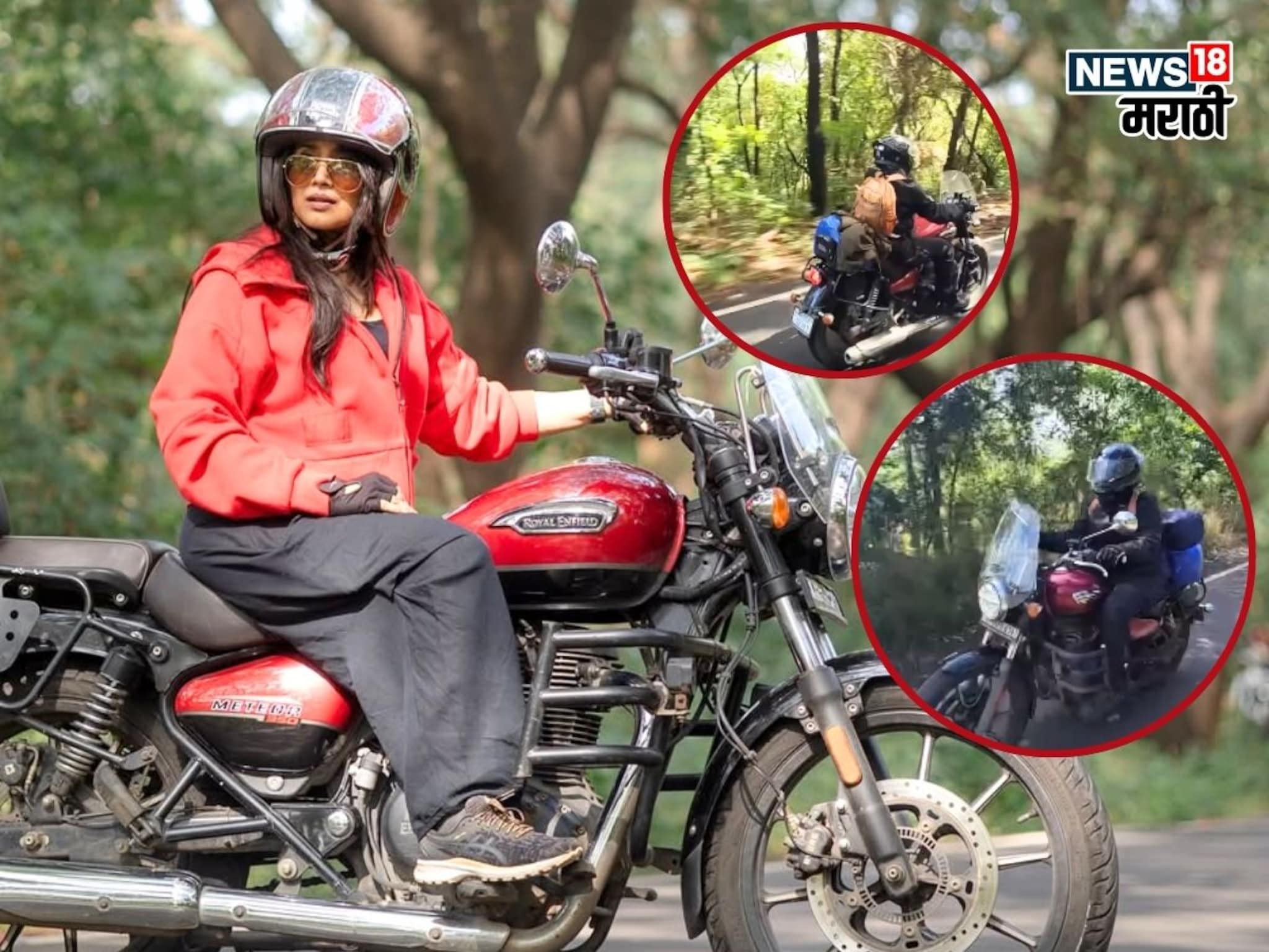 मलायकाचं काय घेऊन बसलात, वयाच्या 51व्या वर्षी बाइक राइड करणाऱ्या मराठी अभिनेत्रीला पाहिलं का! VIDEO