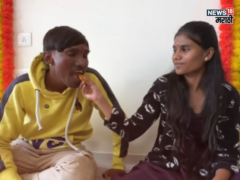 जेवणाआधी सूरज आणि संजना यांनी एकमेकांना घास भरवला. घास भरवताना दोघांनी हटके उखाणे देखील घेतली. सूरज म्हणाला, 