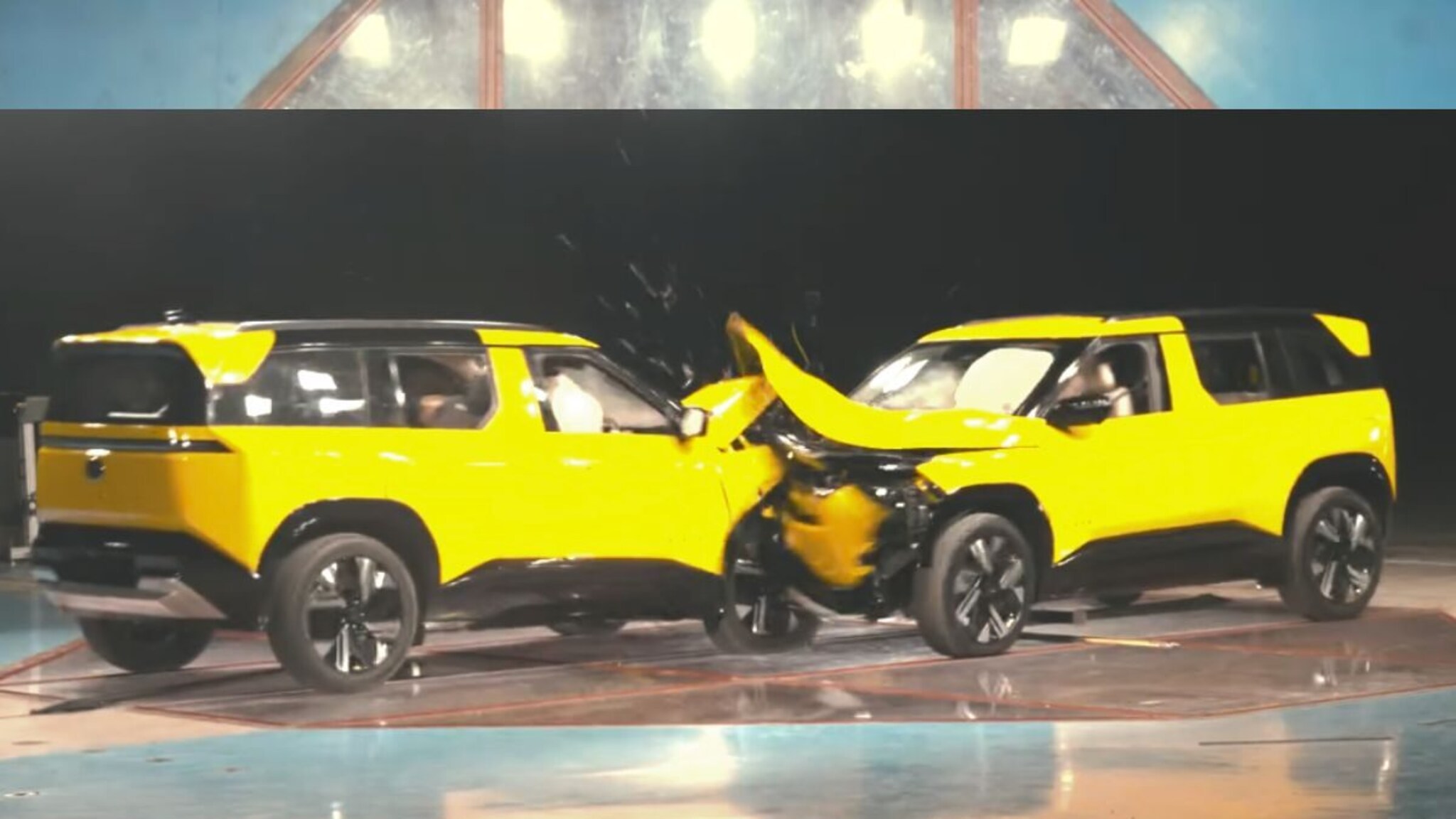 Tata ची आणखी एक टँकसारखी SUV, पहिल्यांदाच 2 गाड्यांची समोरासमोर केली धडक, Sierra ला मिळाले 5 स्टार रेटिंग