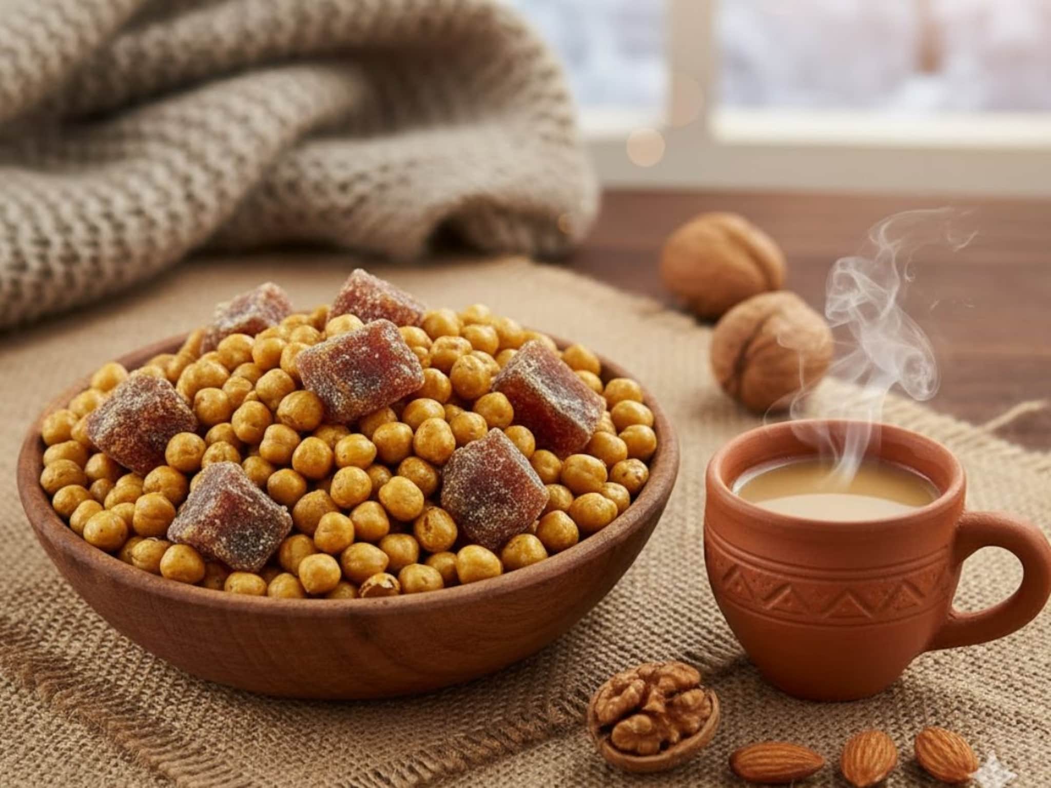 Winter Care : हिवाळ्यात चणे आणि गूळ एकत्र खाणं किती फायदेशीर? तज्ज्ञ काय सांगतात, वाचा