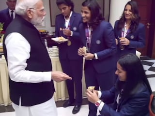  womens team meet pm narendra modi