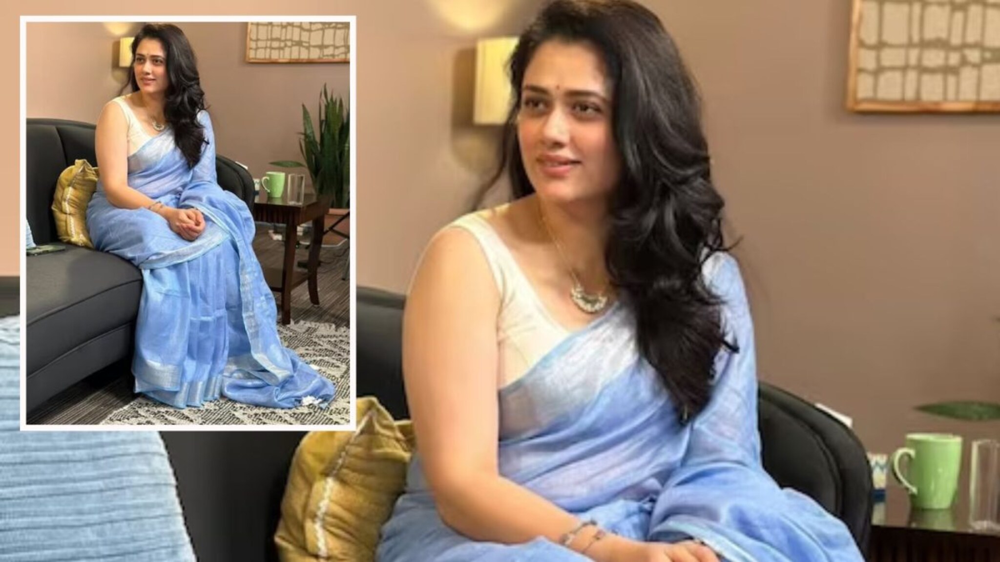Girija Oak Blue Saree : निळ्या साडीमुळं एका रात्रीत 'नॅशनल क्रश' बनली गिरीजा! काय आहे या साडीचे वैशिष्ठ्य?