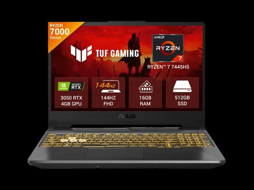 ASUS TUF Gaming A15 Laptop- हा लॅपटॉप गेमिंगसाठी एक उत्तम पर्याय आहे. यात AMD Ryzen 7 7435HS प्रोसेसर, 16GB RAM आणि 512GB स्टोरेज आहे. हे Windows 11 Home सह येते आणि त्यात RGB-बॅकलिट कीबोर्ड, AI नॉइज कॅन्सलेशन, DTS ऑडिओ आणि 48Wh बॅटरी आहे जी फक्त 30 मिनिटांत 50% चार्ज होते.