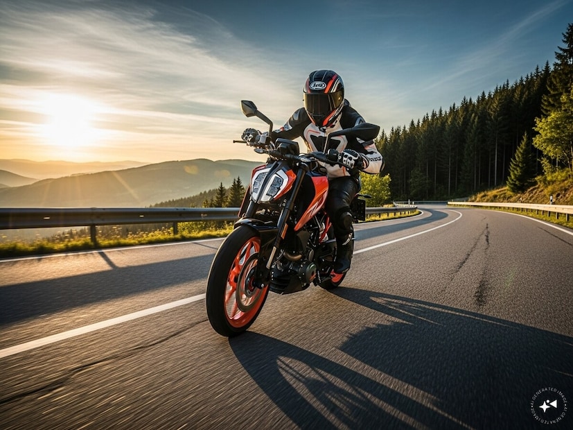 KTM 390 अ&#x200d;ॅडव्हेंचर - WP APEX USD फोर्क्स, रियर: WP APEX मोनोशॉक (अ&#x200d;ॅडजस्टेबल). त्याचा मजबूत WP सस्पेंशन सेटअप आणि एर्गोनॉमिक्स हायवे आणि ऑफ-रोड दोन्हीवर उत्कृष्ट बॅलेन्स आणि कंट्रोल देते.