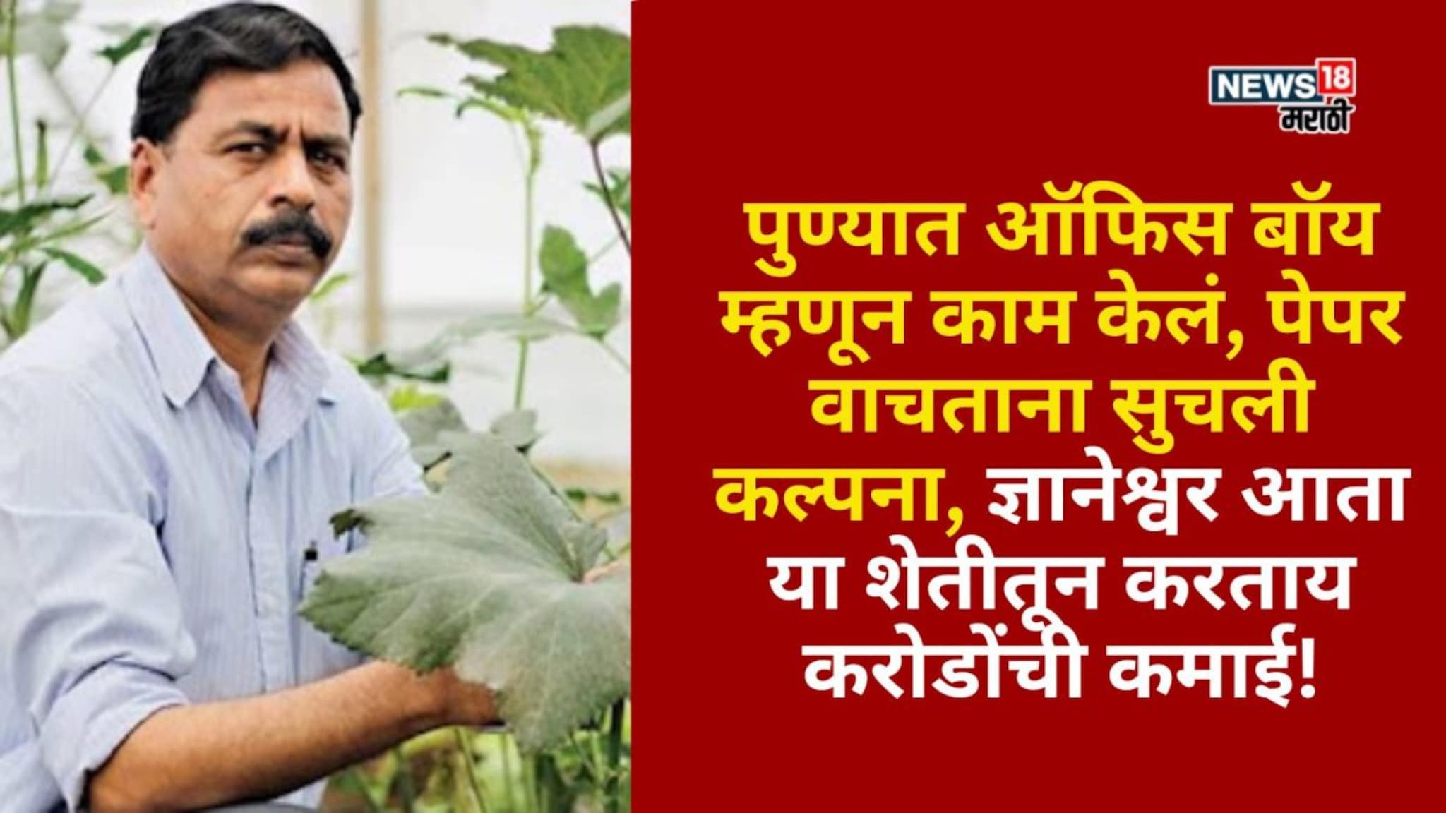 पुण्यात ऑफिस बॉय म्हणून काम केलं,एका निर्णयाने शेतकरी झाला लखपती