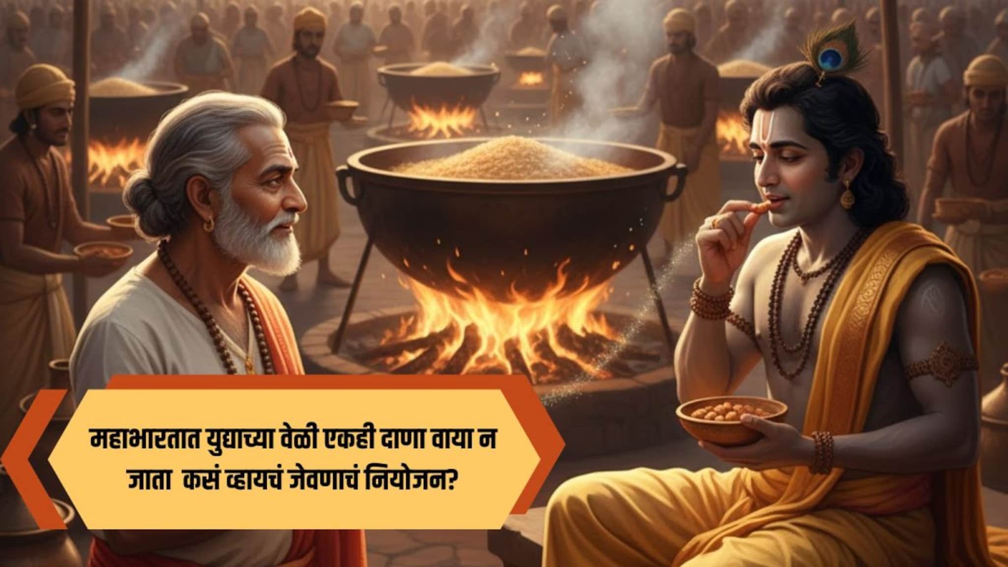 Mahabharat : युद्धात दररोज हजारो सैनिक मारले जायचे, तरी जेवणाचे प्रमाण 'अचूक' कसं असायचं? एकही दाना कधी वाया गेला नाही Mahabharat : युद्धात दररोज हजारो सैनिक मारले जायचे, तरी जेवणाचे प्रमाण 'अचूक' कसं असायचं? एकही दाना कधी वाया गेला नाही