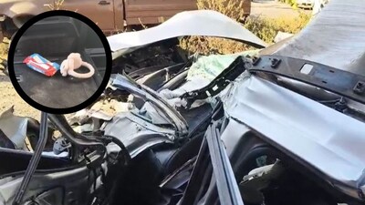 Samruddhi Mahamarg: Kia Car Crushed in Sinnar Crash, 2 Dead, 9 Injured