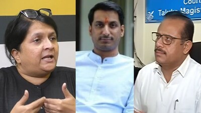 अंजली दमानिया-पार्थ पवार-तहसीलदार सूर्यकांत येवले