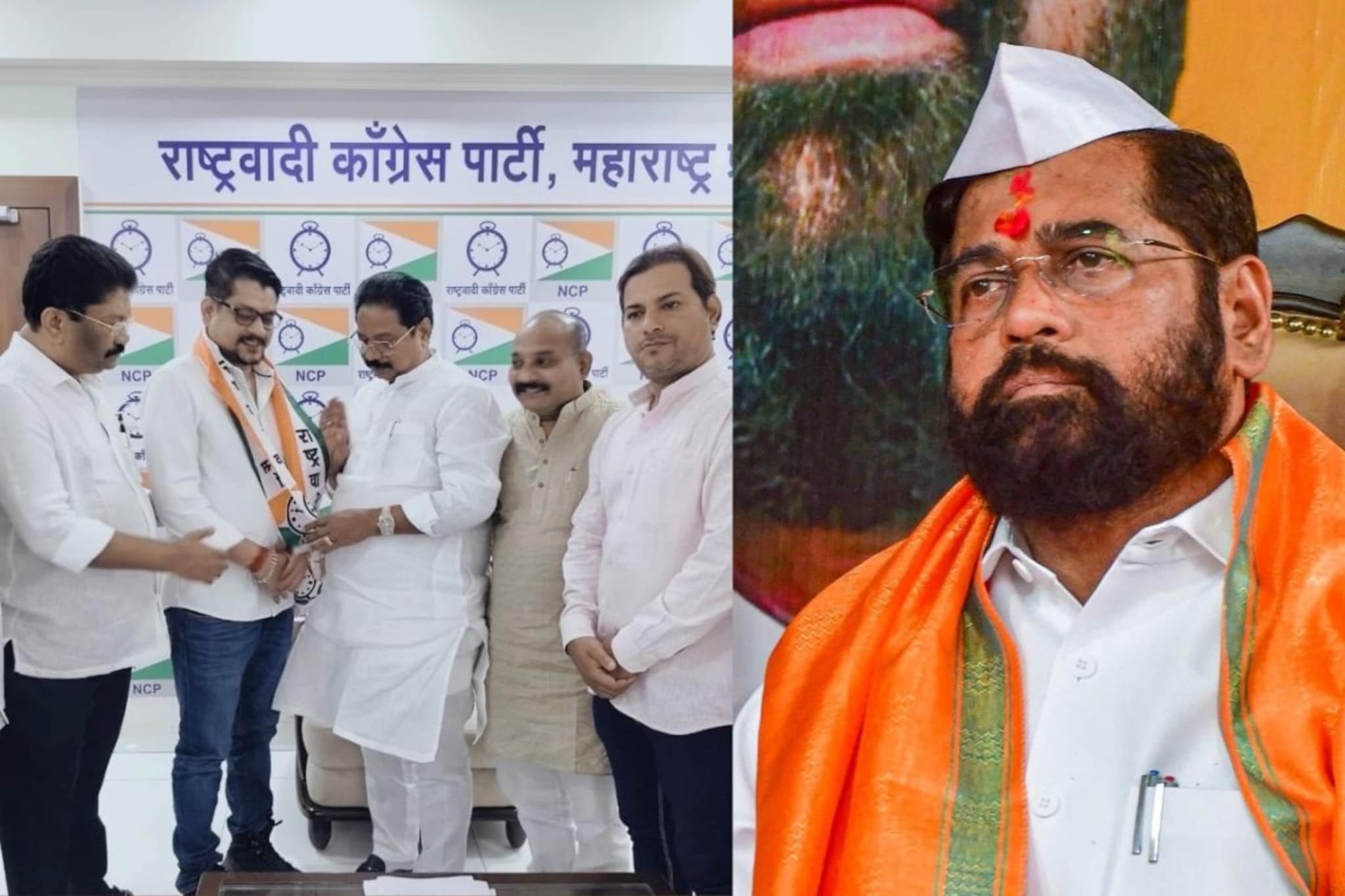 एकनाथ शिंदेंचा भाचा राष्ट्रवादीत, दादांचा दणका, शिंदेसेनेला धक्का, तिकीट जाहीर