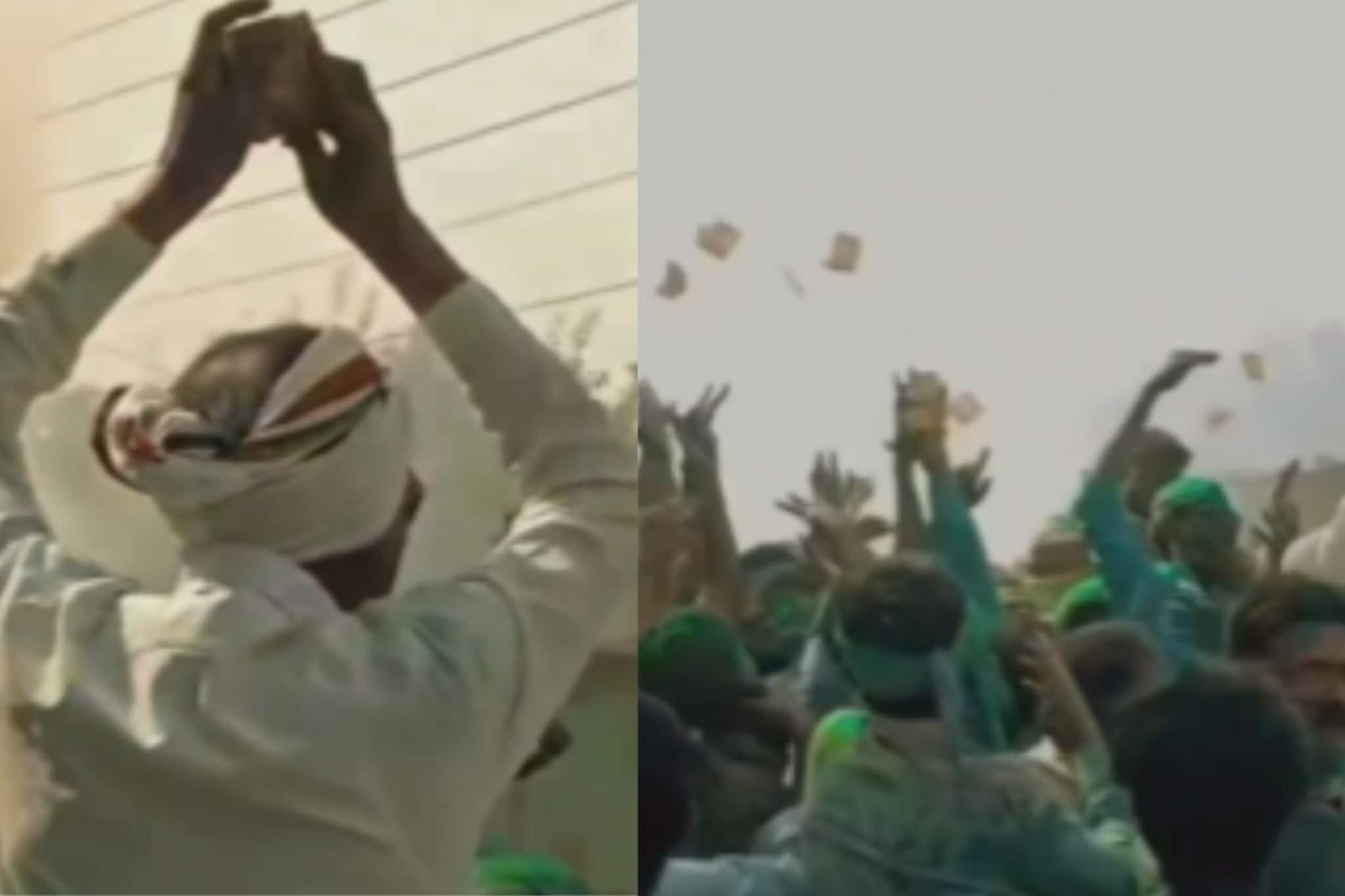 बीडच्या नगरसेविकेच्या पतीचा उन्माद, धनंजय मुंडेंच्या निकटवर्तीयाने मिरवणुकीत उधळ