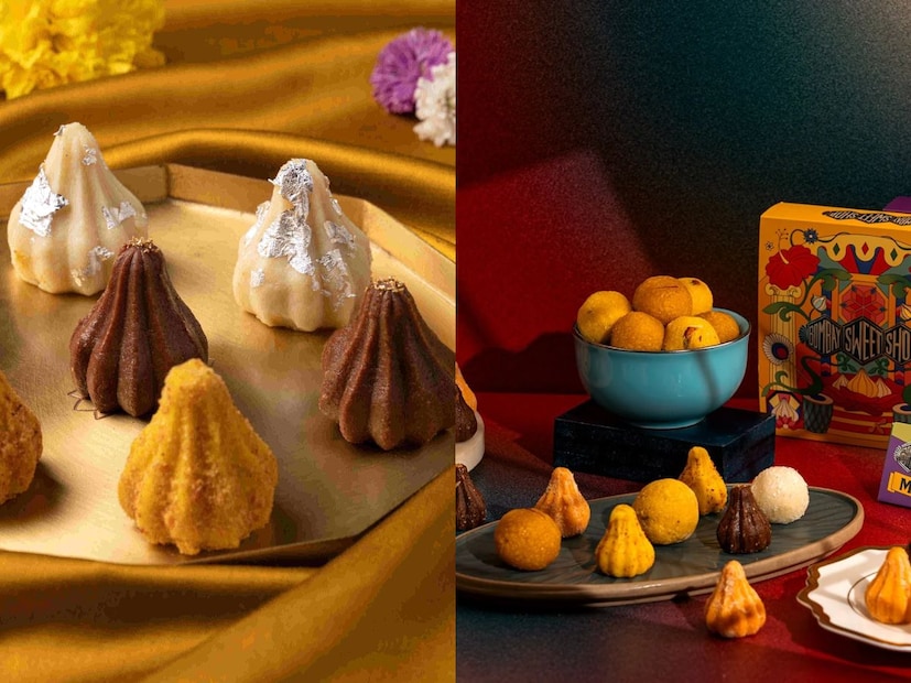  उकडीचे मोदकांमध्ये एक हटक्या ट्विस्टसाठी फेमस असलेल्या 'बॉम्बे स्वीट शॉप'ला नक्की भेट द्या. इंडियन स्वीट्समध्ये वेगवेगळ्या टेस्टसाठी प्रसिद्ध असलेल्या चॉकलेट फज (Chocolate Fudge), पुरण पोळी आणि पिस्ता खुबानी मोदक (Pista Khubani Modaks) सारखे कधीही न ऐकलेले प्रकार तुम्हाला याठिकाणी पाहायला मिळतील.<br /><strong>कुठे- जेएके कंपाउंड, १, केशवराव बोरकर मार्ग, ढाकू प्रभुची वाडी, भायखळा पूर्व, मुंबई</strong>