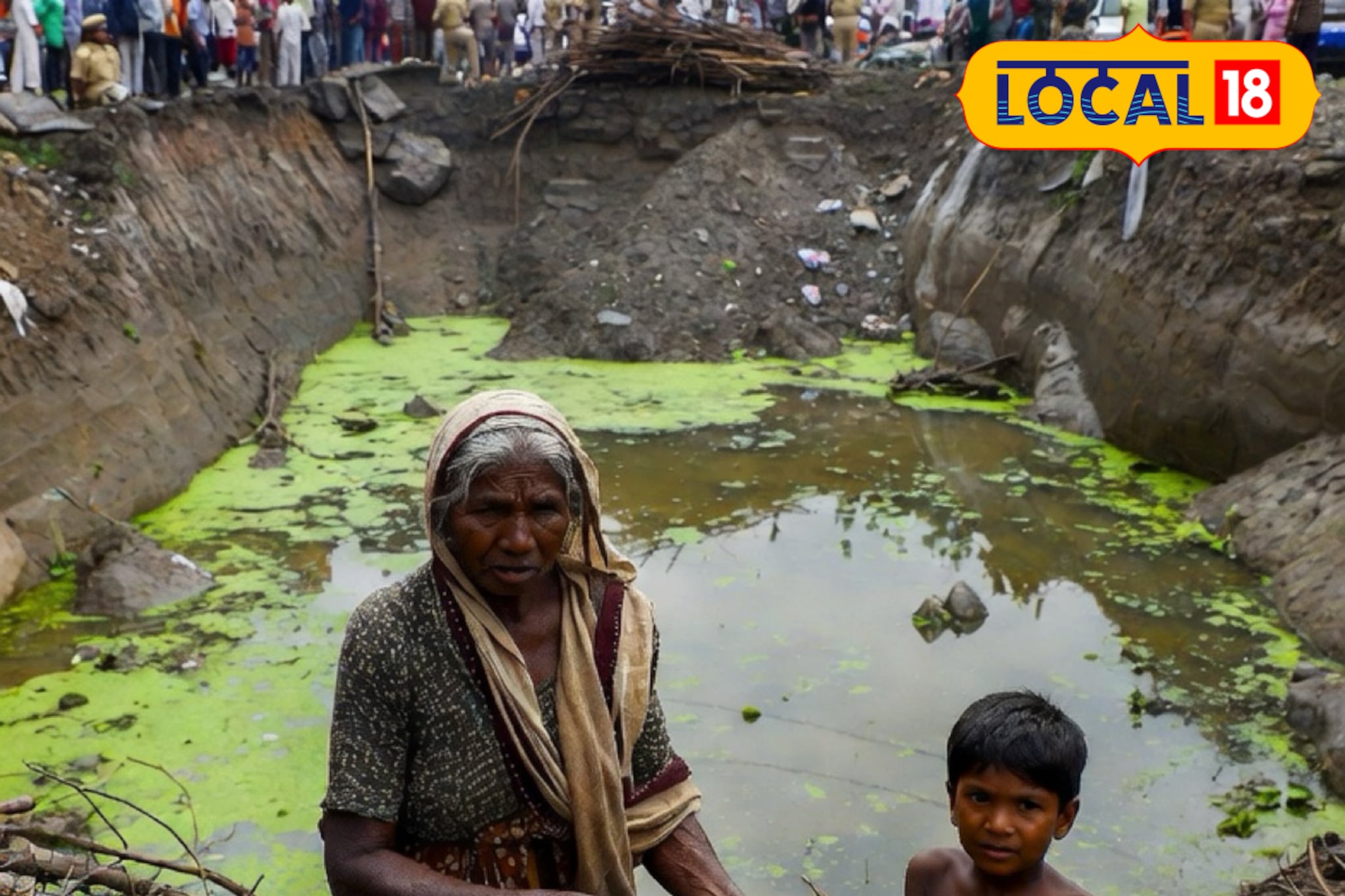 निष्काळजीपणाने बळी! सांडपाणी प्रकल्पाच्या खड्ड्यात पडून आजी- नातवाचा मृत्यू