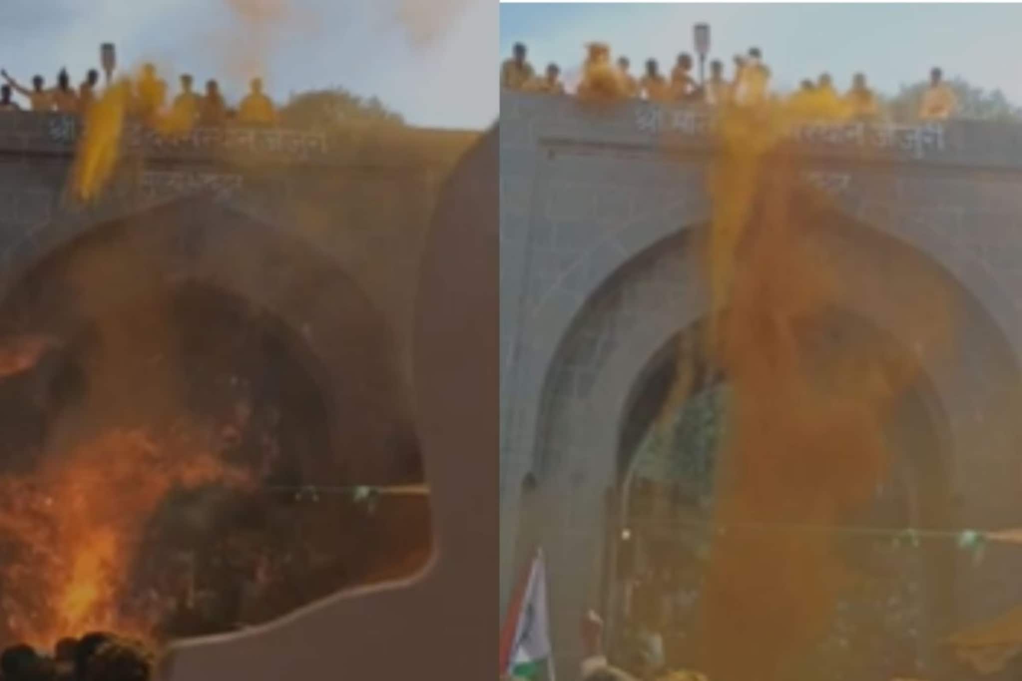 जेजुरीच्या गडावर भंडारा उधळताना स्फोट, NCP अजित पवार गटाच्या विजयी उमेदवार भाजले