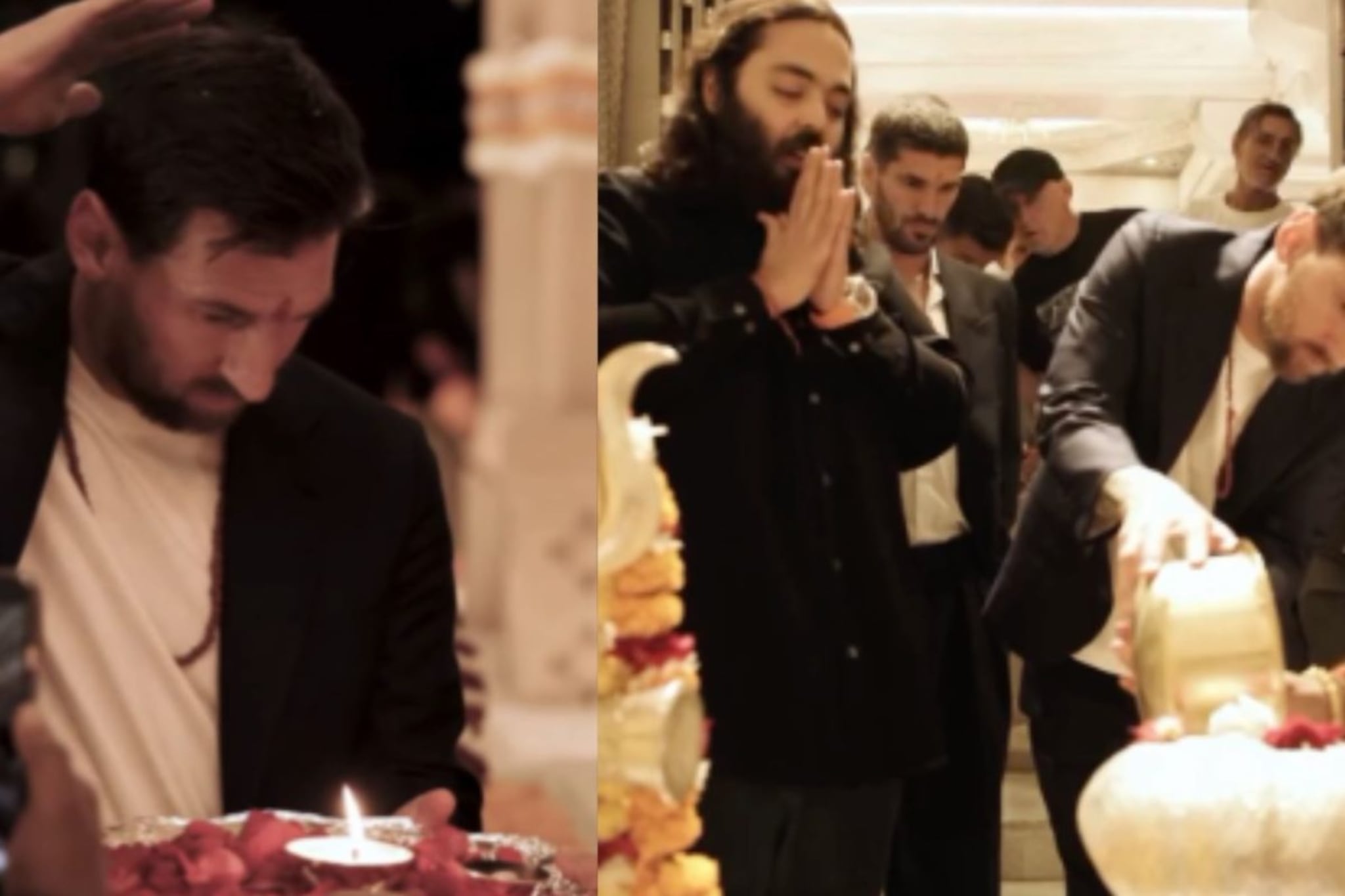 VIDEO : चलो बुलावा आया है...लिओनेल मेस्सी देवीच्या भक्तीत तल्लीन झाला, 'जय माता VIDEO : चलो बुलावा आया है...लिओनेल मेस्सी देवीच्या भक्तीत तल्लीन झाला, 'जय माता