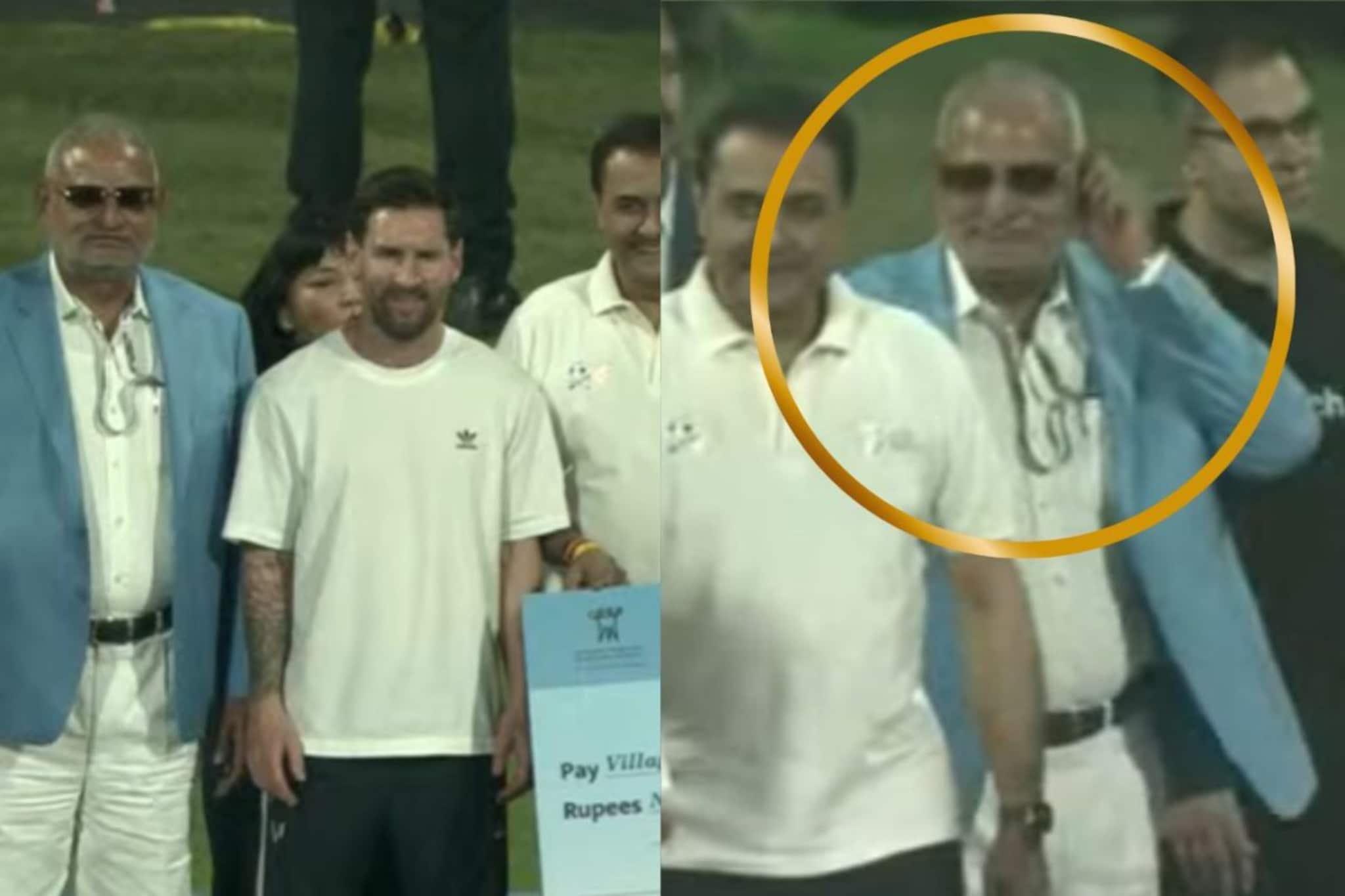 PHOTO : गॉगल घातला, मेस्सीच्या बाजूला उभे राहिले, मानिकराव कोकाटेंच्या वानखेडेवर PHOTO : गॉगल घातला, मेस्सीच्या बाजूला उभे राहिले, मानिकराव कोकाटेंच्या वानखेडेवर