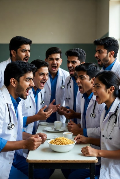 या हाणामारीचा व्हिडीओही सोशल मीडियावर व्हायरल झाला आणि कॉलेज प्रशासनाने लगेच कारवाई केली. 15 जणांना निलंबित करण्यात आल्याची माहिती आहे. (सर्व फोटो प्रतीकात्मक - AI Generated Image)