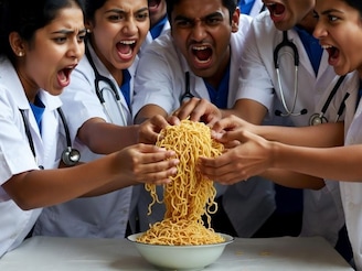 2 मिनिटांच्या मॅगीसाठी एकमेकांच्या जीवावर उठले भावी डॉक्टर, थेट ICU मध्ये