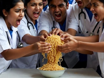 2 मिनिटांच्या मॅगीसाठी एकमेकांच्या जीवावर उठले भावी डॉक्टर, थेट ICU मध्ये 2 मिनिटांच्या मॅगीसाठी एकमेकांच्या जीवावर उठले भावी डॉक्टर, थेट ICU मध्ये