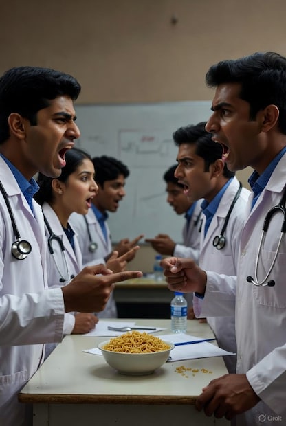 4 डिसेंबर, गुरुवारी मध्य प्रदेशमधील भोपाळच्या गांधी मेडिकल कॉलेजमध्ये घडलेली ही घटना. एम्स भोपाळच्या रेटिना फेस्टमधून परतल्यानंतर मेडिकल स्टुडंट्स सुधामृत कॅफेमध्ये गेला. तिथं दोन ग्रुपने मॅगी मागितली. आधी कुणाची मॅगी शिजवायची यावरून दोन गटात अगदी रॉड, काठ्या, खुर्च्यांनी हाणामारी झाली. 