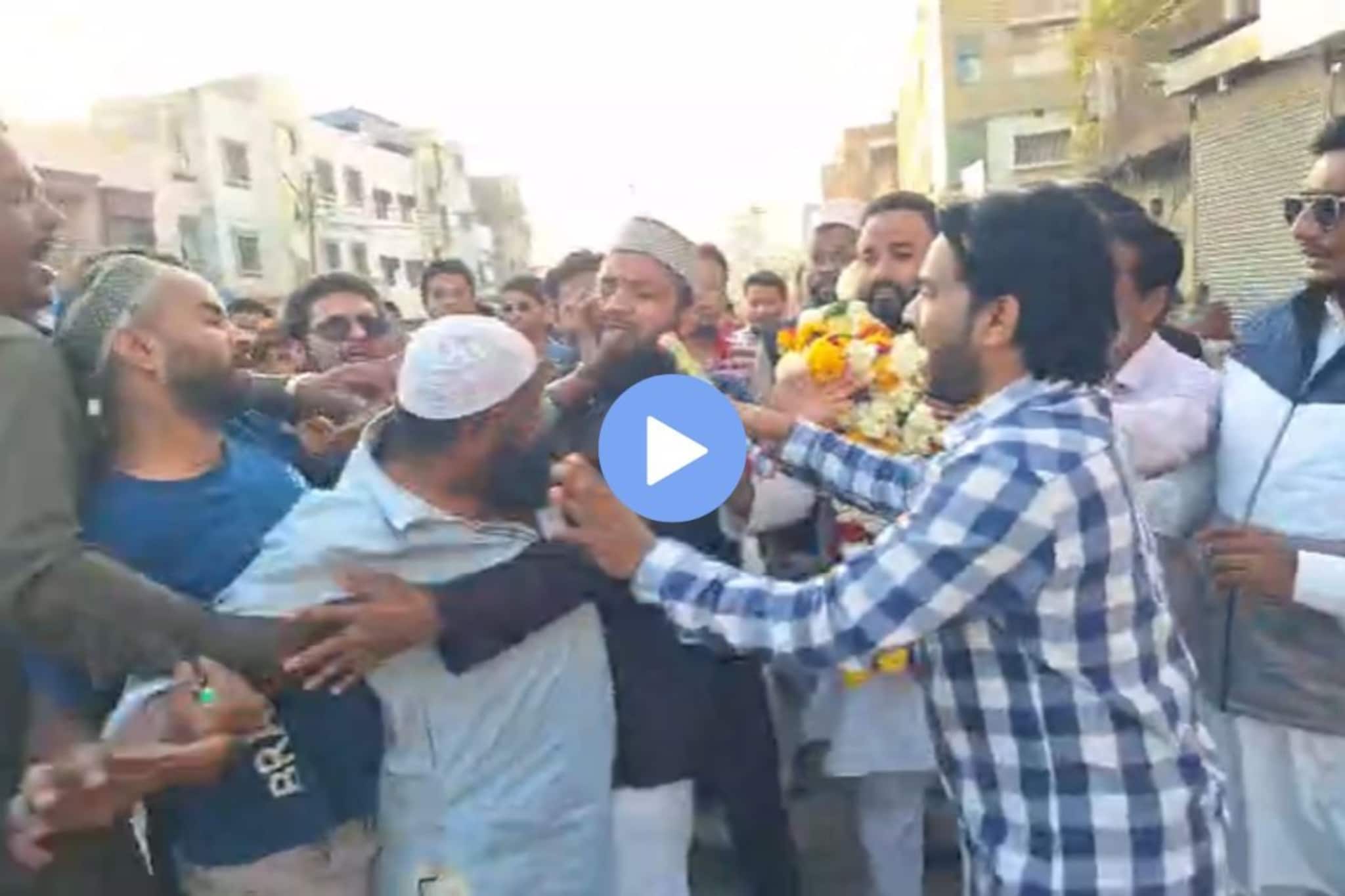 रॅली अडवली अन् उमेदवाराला मारल्या चापटी, संभाजीनगरमध्ये MIM च्या दोन गटात राडा