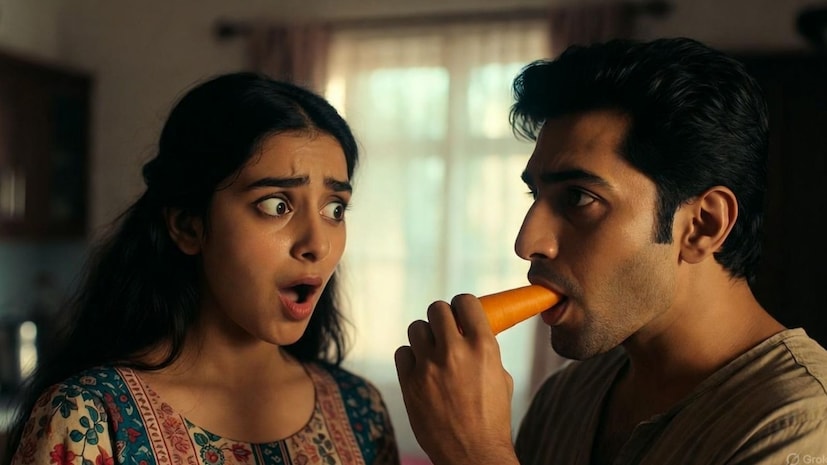 मिरर वेबसाइटवरील वृत्तानुसार ही संपूर्ण घटना सोशल मीडिया प्लॅटफॉर्म टिकटॉकवर शेअर करण्यात आली होती, जिथं मुलीने एक छोटा व्हिडिओ पोस्ट केला होता. तरुणीने सांगितल्यानुसार तिचा बॉयफ्रेंड दररोज गाजर खायचा कारण तिसऱ्या वर्गातील मुलं त्याला तो खूप गोरा असल्याने चिडवत होते. गाजर खाल्ल्याने तो सावळा होईल असं त्याला वाटला. (AI Generated)