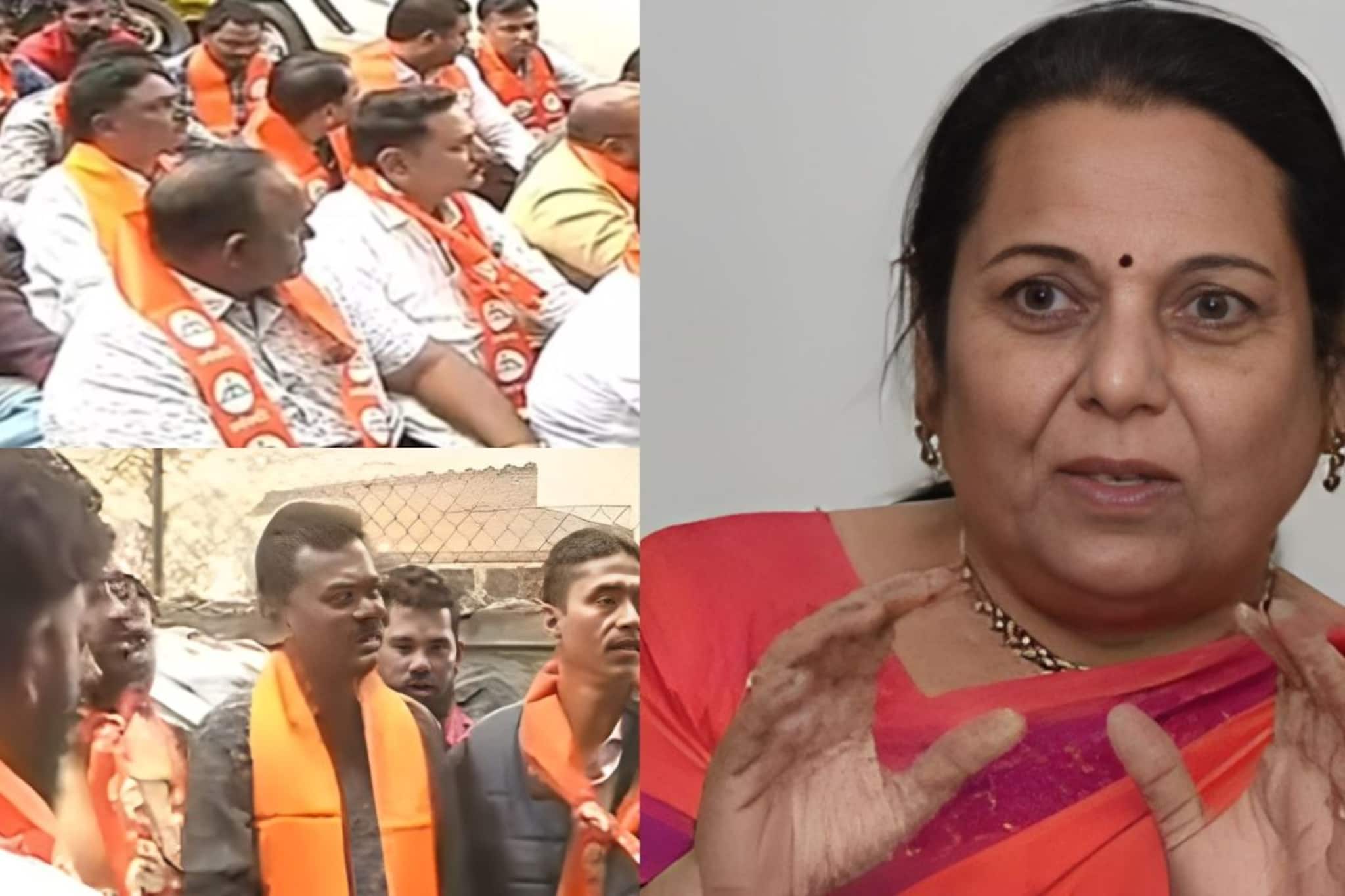 नीलम गोऱ्हेंवर गंभीर आरोप, शिवसैनिकांचं आंदोलन, घराला वेढा घातला