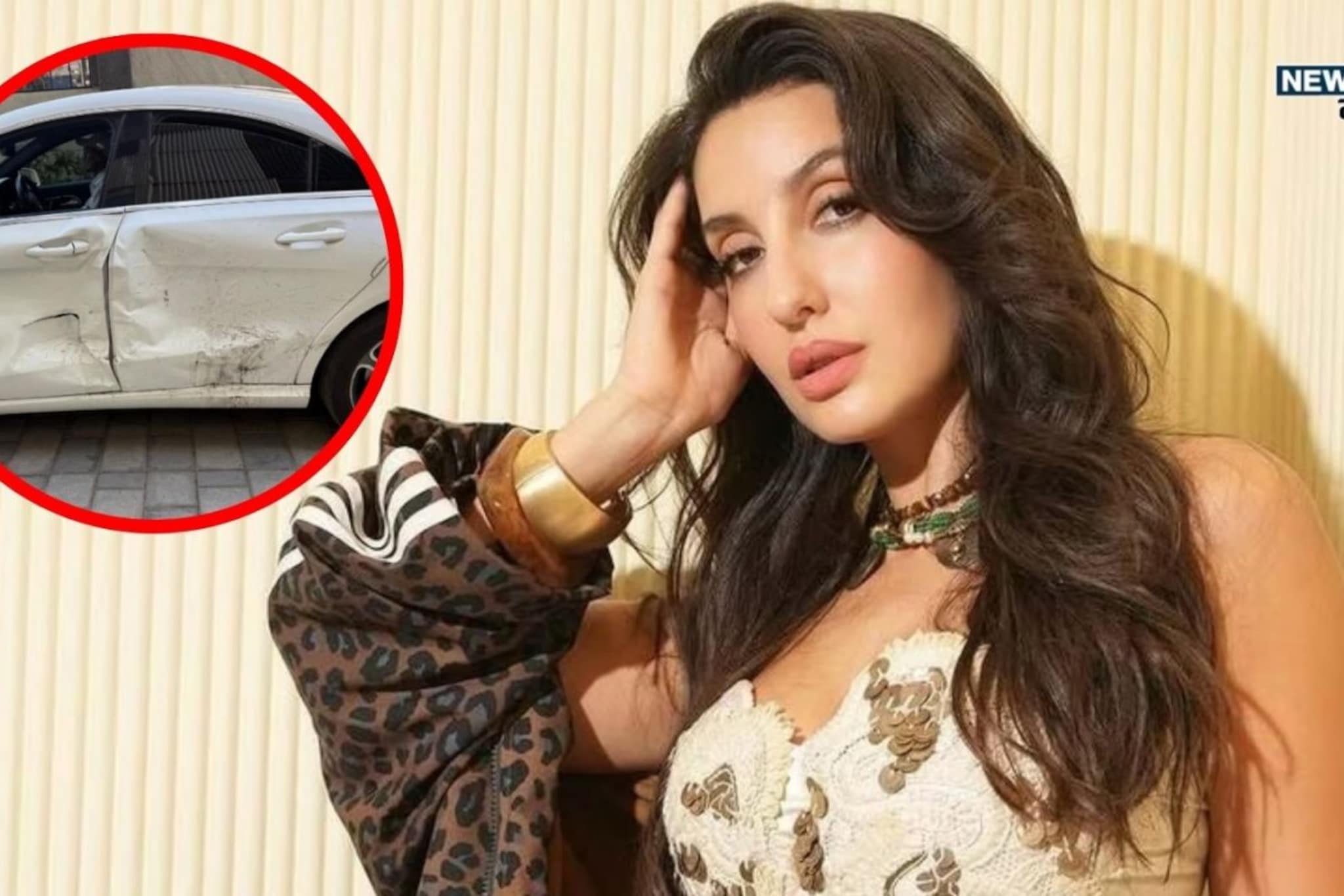 नोरा फतेहीचा मुंबईत अपघात, नशेत असलेल्या व्यक्तीची कारला धडक