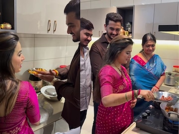 प्राजक्ता गायकवाडच्या संसाराला सुरुवात, सासरी बनवला हा पहिला गोड पदार्थ प्राजक्ता गायकवाडच्या संसाराला सुरुवात, सासरी बनवला हा पहिला गोड पदार्थ