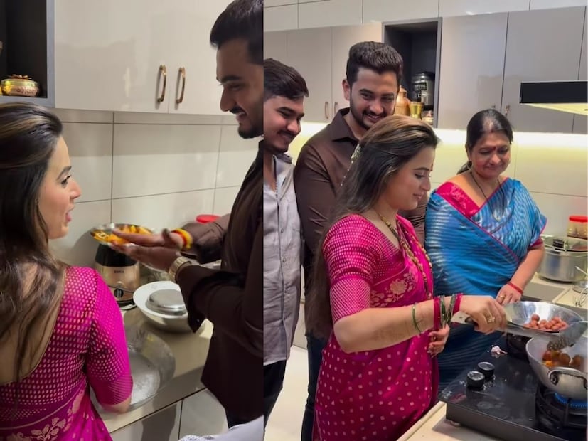 'स्वराज्यरक्षक संभाजी' या मालिकेच्या माध्यमातून घराघरांत पोहोचलेली अभिनेत्री प्राजक्ता गायकवाड 2 डिसेंबर 2025 रोजी शंभुराज खुटवड यांच्यासोबत विवाहबंधनात अडकली आहे. त्यांच्या लग्नाचे फोटो आणि व्हिडीओ सोशल मीडियावर व्हायरल झाले आहेत. 'स्वराज्यरक्षक संभाजी' या मालिकेच्या माध्यमातून घराघरांत पोहोचलेली अभिनेत्री प्राजक्ता गायकवाड 2 डिसेंबर 2025 रोजी शंभुराज खुटवड यांच्यासोबत विवाहबंधनात अडकली आहे. त्यांच्या लग्नाचे फोटो आणि व्हिडीओ सोशल मीडियावर व्हायरल झाले आहेत.